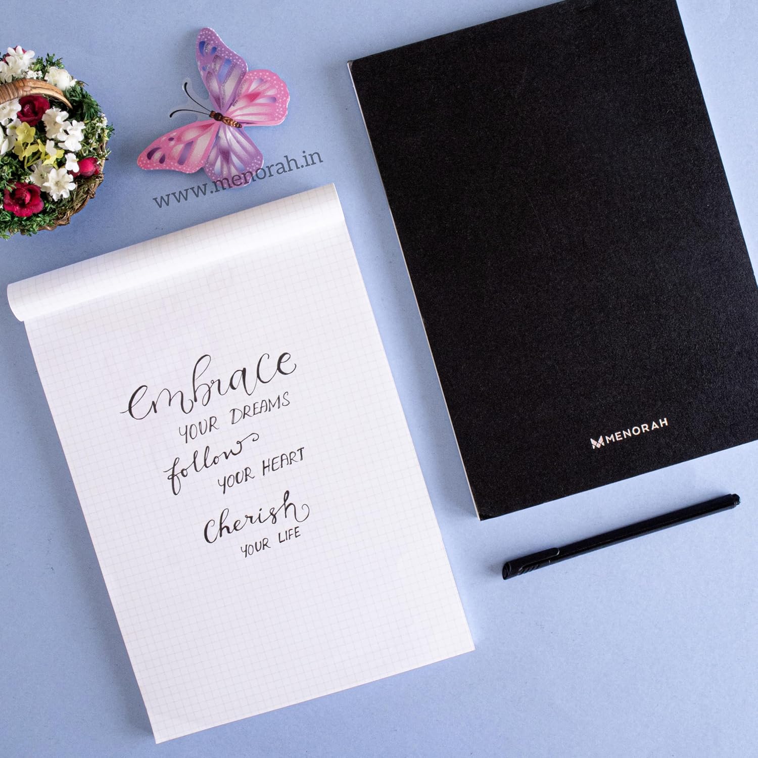 A4 Office Note Pad, Memo Book, 50 Sheets/100 Pages - Tear Off Squared/Squared Pages, Pack Of 2