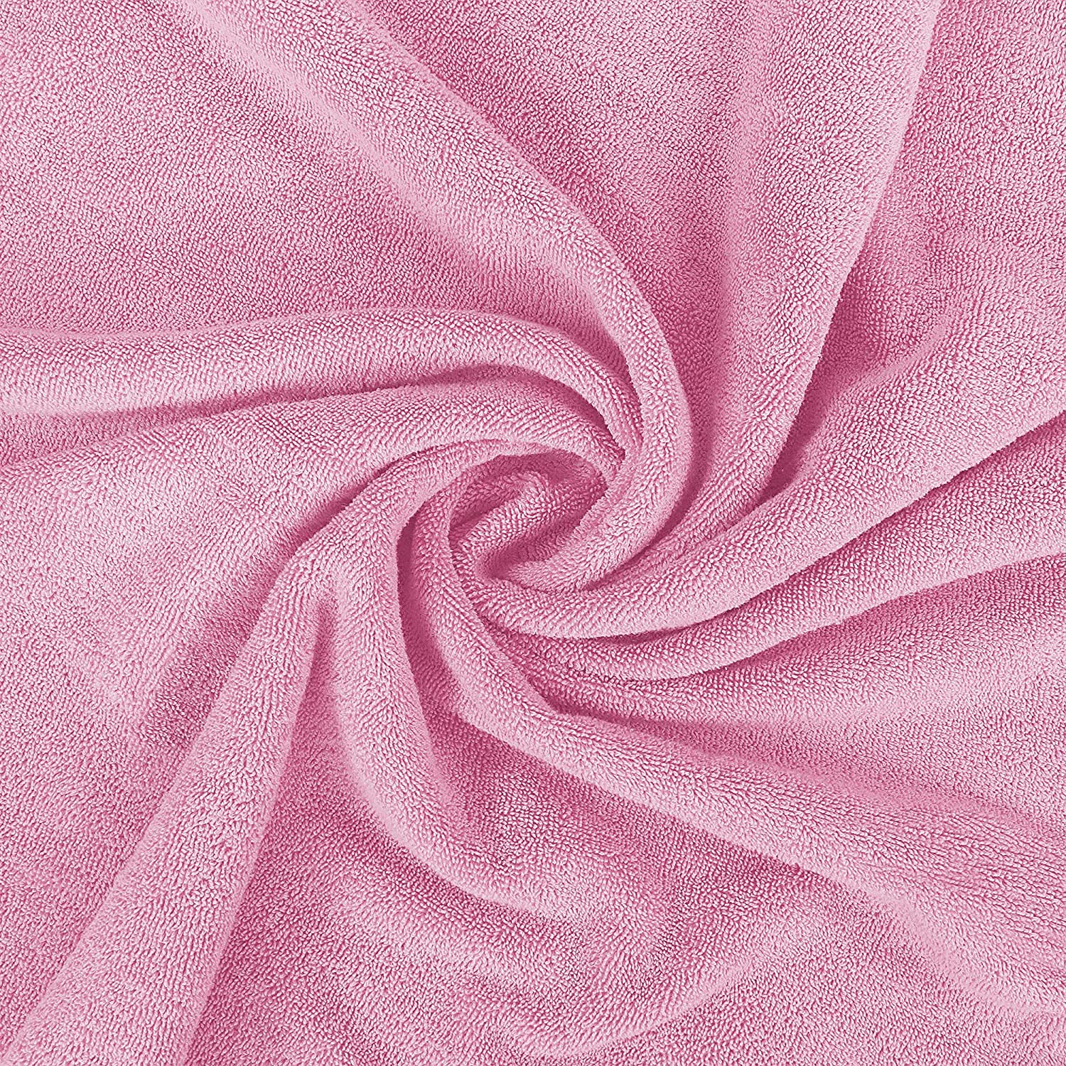 Tiqh 100% Cotton Bath Towel 600 Gsm | Highly Absorbent & Quick Dry Extra Large Bath Towel (Pink)