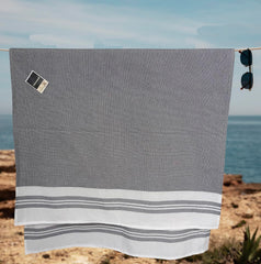 Padhumam Cotton Large Size Bath Towel 400 Gsm | Towels For Men & Women (Grey)