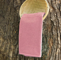 Heelium Bamboo Hand Towel 600 Gsm | Ultra Absorbent & Anti-Bacterial 3x Softer Than Cotton Towels | Pack Of 2 - Peach, Teal