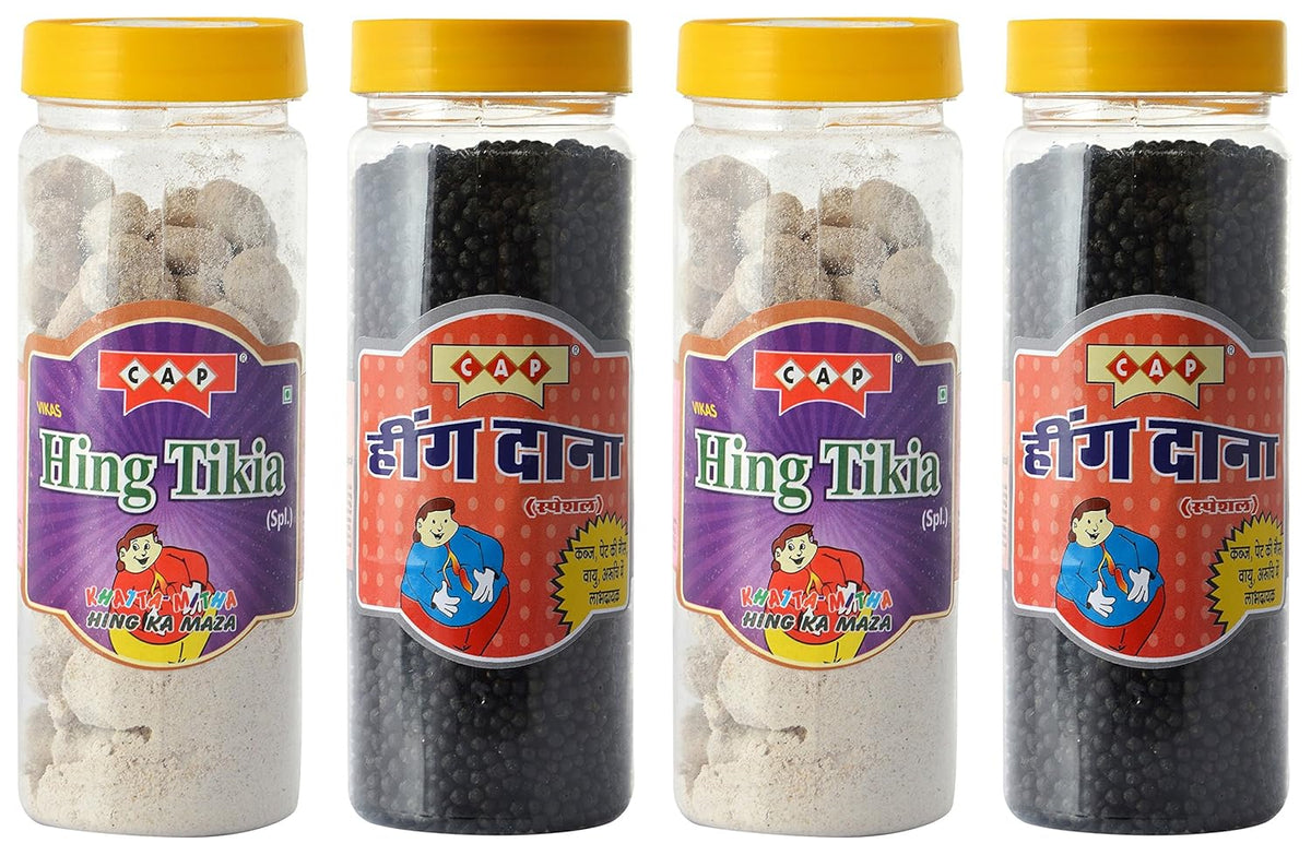 C A P Hing Tikiya Peda & Hing Dana Goli Tasty Healthy Digestive Churan 880gm, (220gm *4)