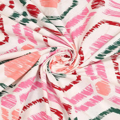 Hand Block Printed Cotton King Size Bedsheet With 2 Pillow Covers, 90 X 108 Inches, Pink | Good For Villas, Guest Houses, & Daily Home Use