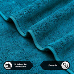 Story@Home Large Size Bath Towel 500 Gsm | Microfiber Bath Towels Perfect For Everyday Use (Blue)