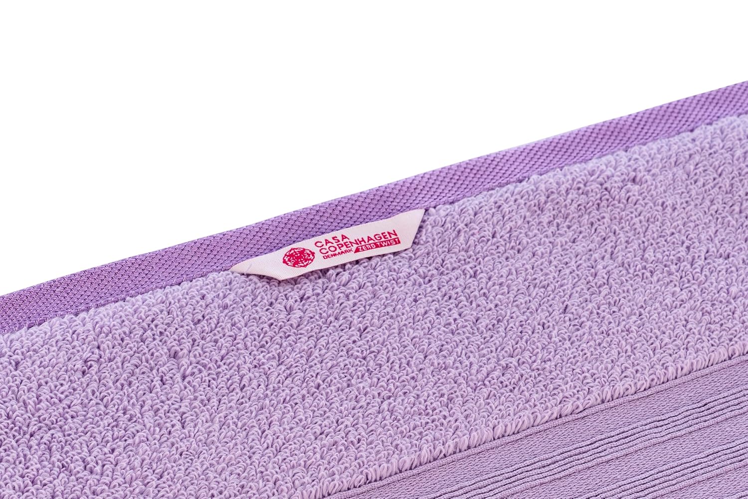 Casa Copenhagen Egyptian Cotton Zero Twist 1 Pcs Large Bath Towel 500 Gsm (Purple Rose)