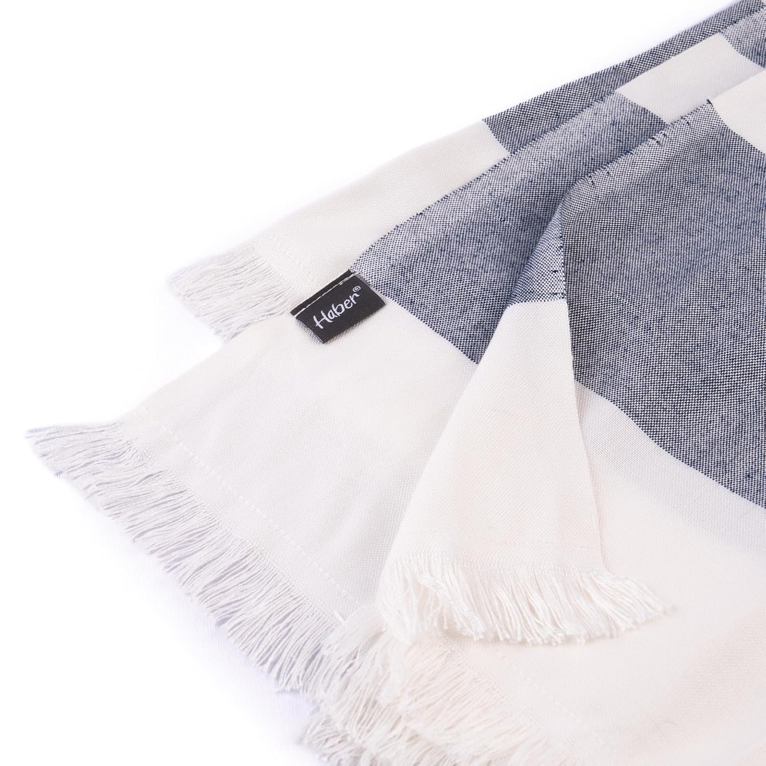 Haber 100% Bamboo Large Bath Towel 240 Gsm | Ultra Soft, Light Weight & Quick Dry Bath Towel For Travel, Gym, Beach, Pool & Yoga (Cobalt Blue)