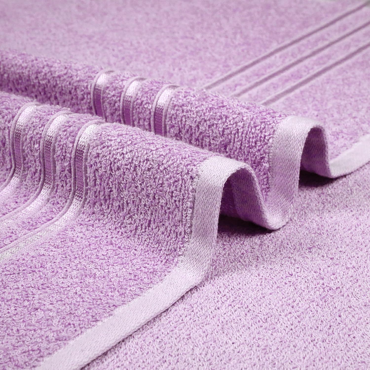 Mytrident 100% Cotton Bath Towel 400 Gsm | Comfort Living Quick Drying Travel Friendly | For Men & Women Large Size (Violet Sky)