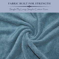 Rangoli 100% Cotton Fibre 2 Hand Towel 500 Gsm | Highly Durable & Super Absorbent Towel | Skin-Friendly & Quick Drying Luxury Towels (Blue)