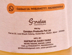 Organic Natural Desi Gir Cow A2 Ghee By Matratva | Naturally & Healthy Pure Vedic Cow Ghee Perfect For Digestive Health | (1 Litre) 33.8 Ounce | Jar Pack