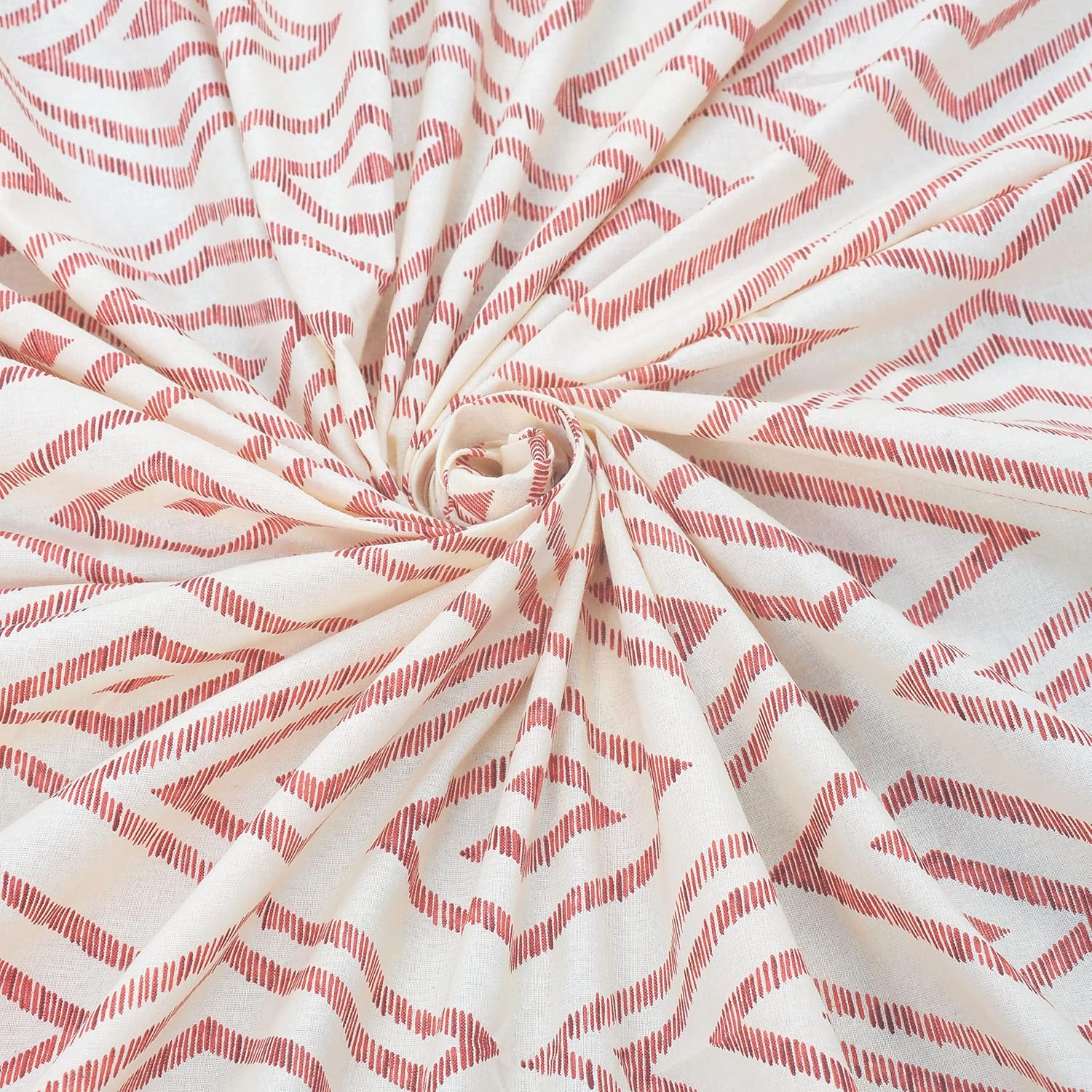 Perfect Cotton Double Bedsheet With 2 Pillow Cover - 88 X 96 Inches, White & Peach Pink | Soft & Durable For Everyday Use & Bedroom - All Season Comfort