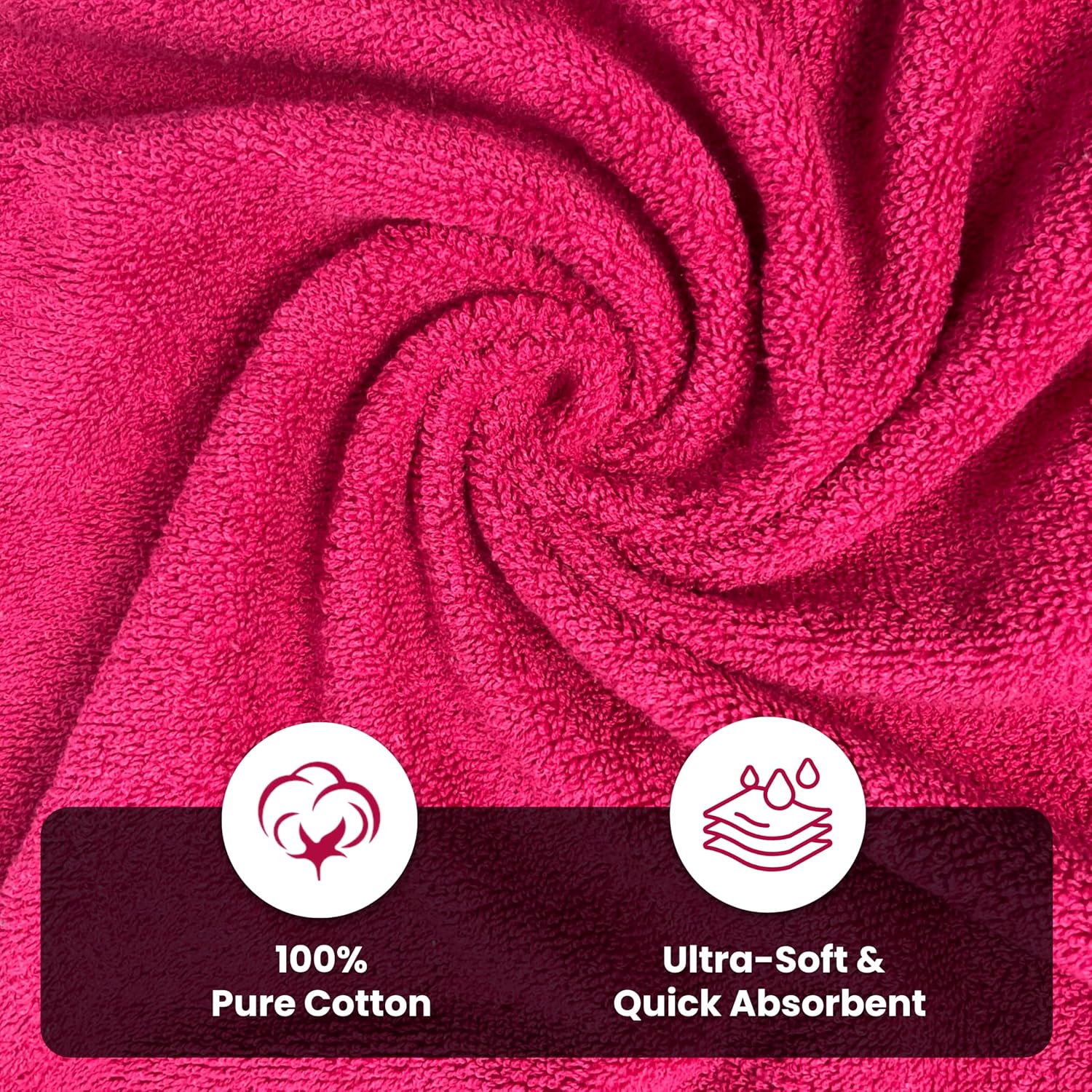 Absorb Pro Microfiber 100% Cotton Bath Towel 600 Gsm | Ultra Soft, Highly Absorbent, Quick Drying Large Size Bath Towels For Men & Women (Disney Pink)