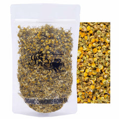 The Indian Chai Organic Chamomile Flower Tea - 250gm, 8.8 Ounce | Helps With Sleep & Improves Sleep Quality - Caffeine Free | Soothes Skin Irritations