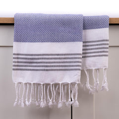 Haber Premium Light Weight 100% Cotton Bath Towel 250 Gsm | Unique Micro Waffle Texture For Active Feel, Quick Absorption & Faster Drying Towel (Heather)