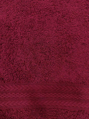 Bombay Dyeing Tulip 100% Soft Cotton Hand Towels 1200 Gsm (Mahroon) - Set Of 6