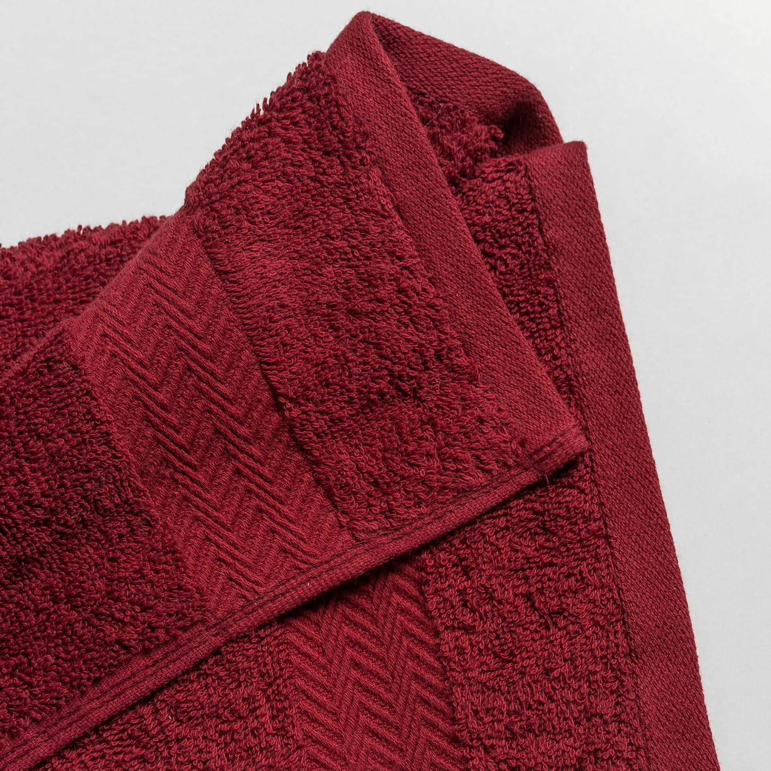 Ddecor Cotton Hand Towel 500 Gsm - Pack Of 2 (Magenta)
