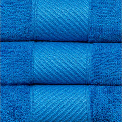 Himeya Bamboo Bath Towel 1500 Gsm | Ultra Absorbent 3x Softer Than Cotton Towels (Ocean Blue) - Pack Of 3