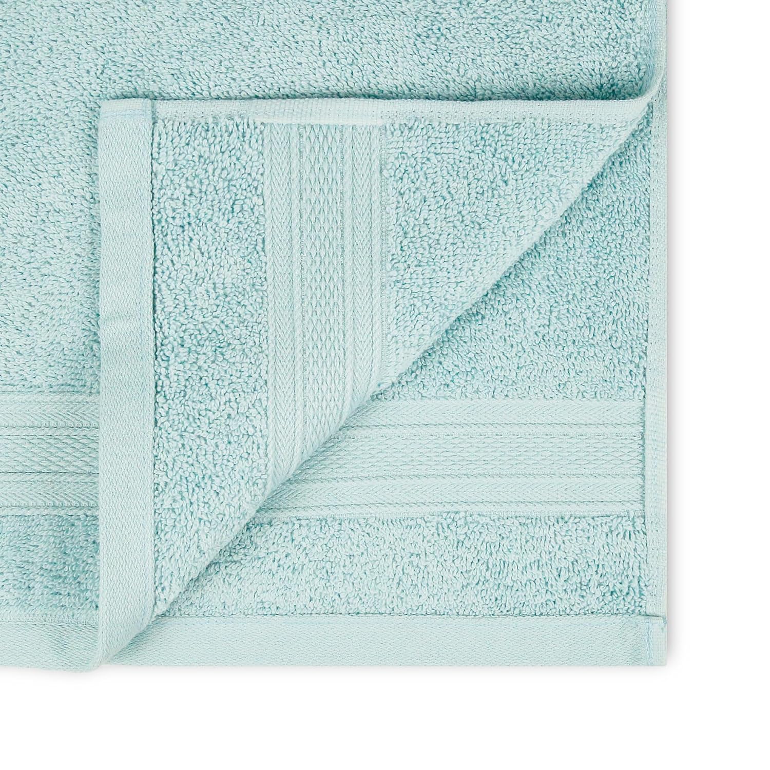 Trident Soft Comfort Air Rich 100% Cotton Bath Towel 500 Gsm | Highly Absorbent Towels For Men/Women 6 Pcs Face Towel Set (Nile Blue)