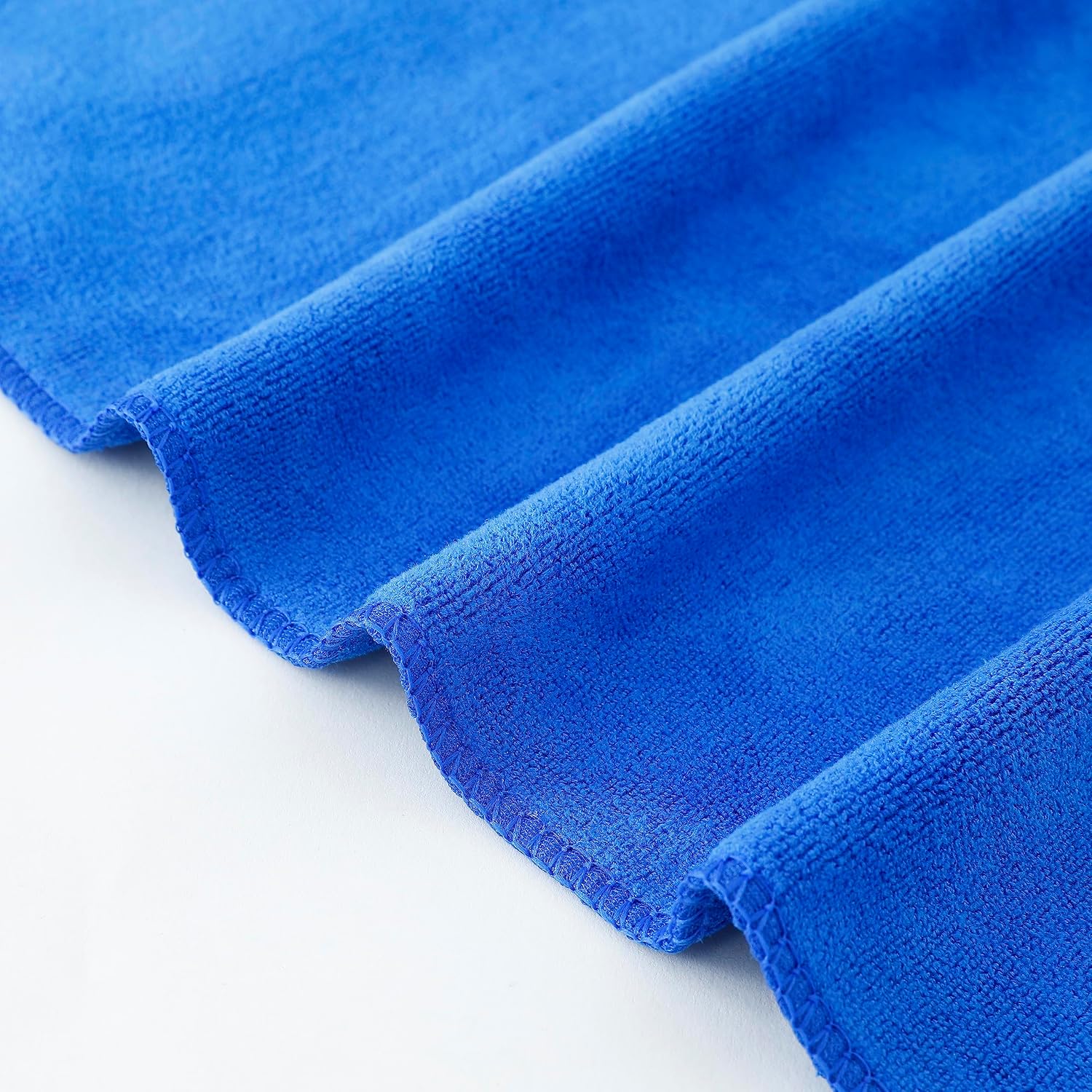 Kuber Industries Face Towel 400 Gsm | Super Soft Fluffy Absorbent Microfiber Cotton Hair & Face Towel - Pack Of 2 (Blue)