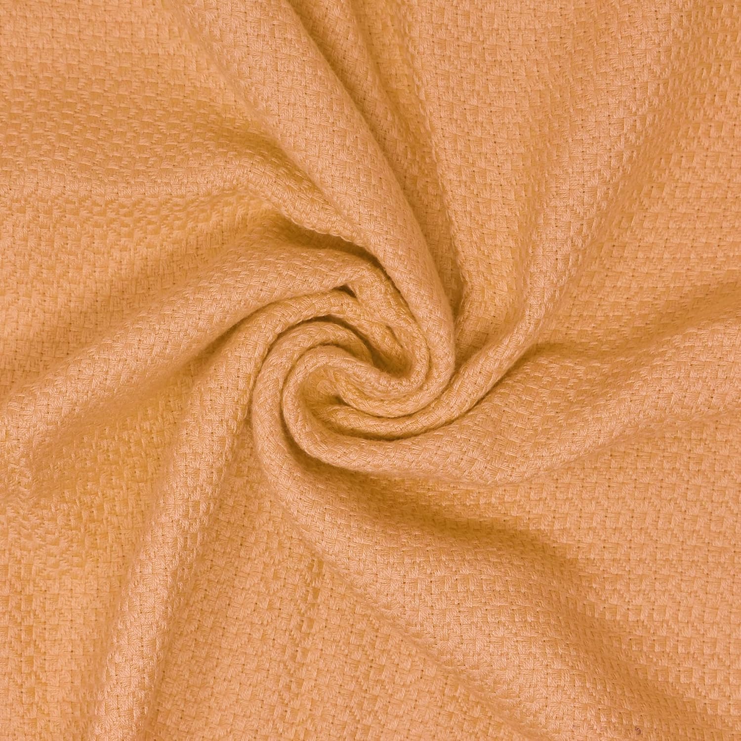 Pring Cotton Plain Dobby Thick Medium Size Bath Towel 450 Gsm (Gold)