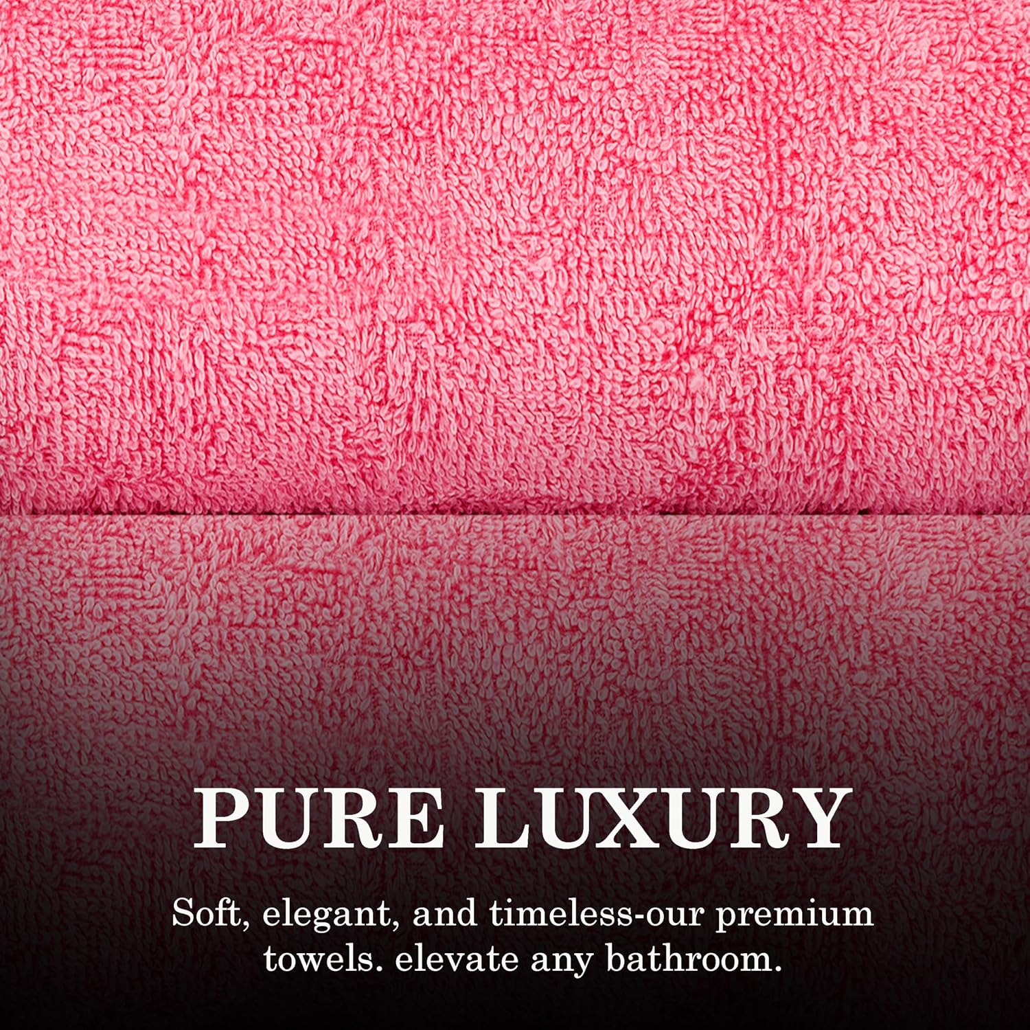 Casa Copenhagen Designed In Denmark Eternal Super Soft 2 Pieces 100% Cotton Large Bath Towel 525 Gsm - Pink