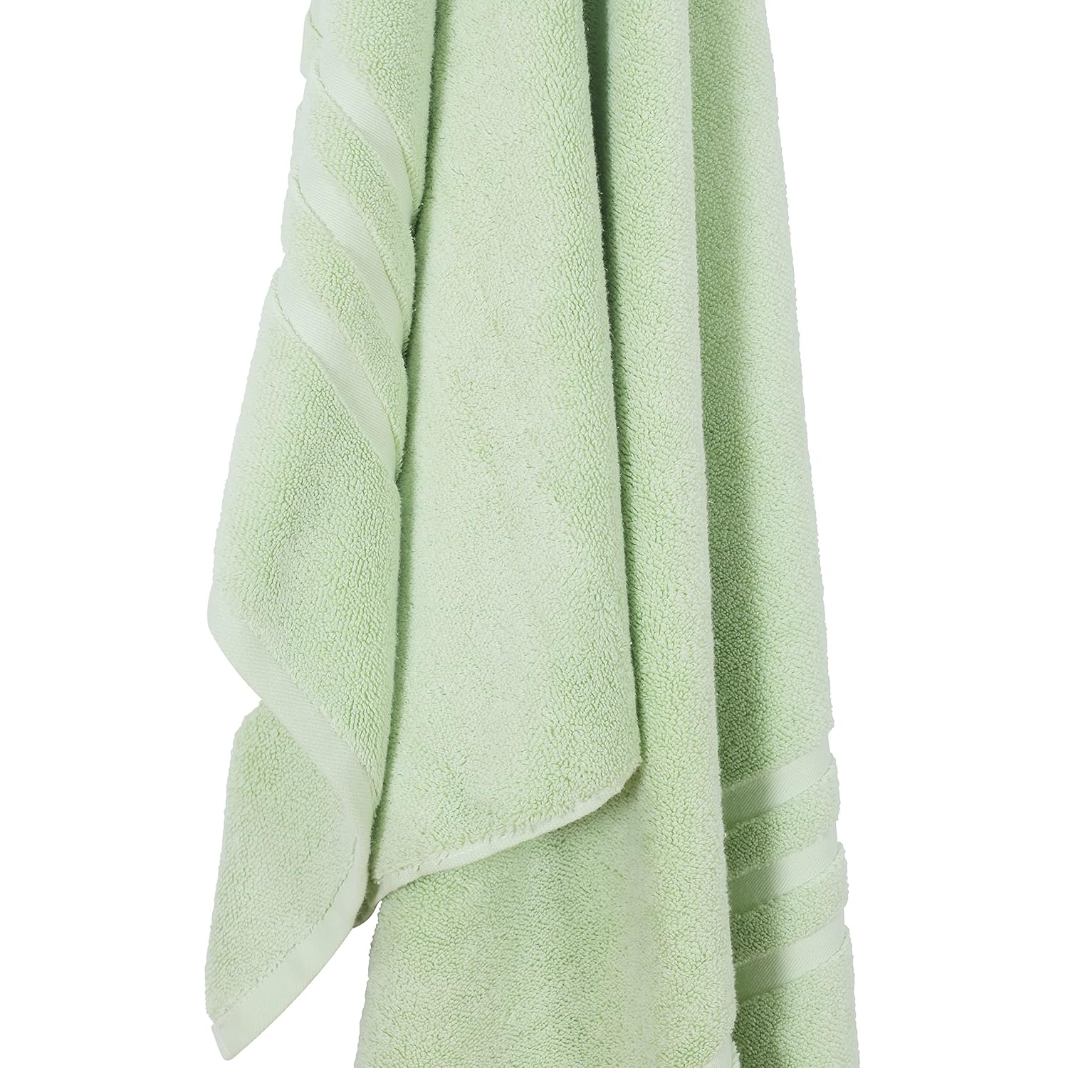 Spread Spain Cotton Bath Towels 650 Gsm | Large Size Miami Bath Towel Soft & Absorbent For Men & Women (Mint)