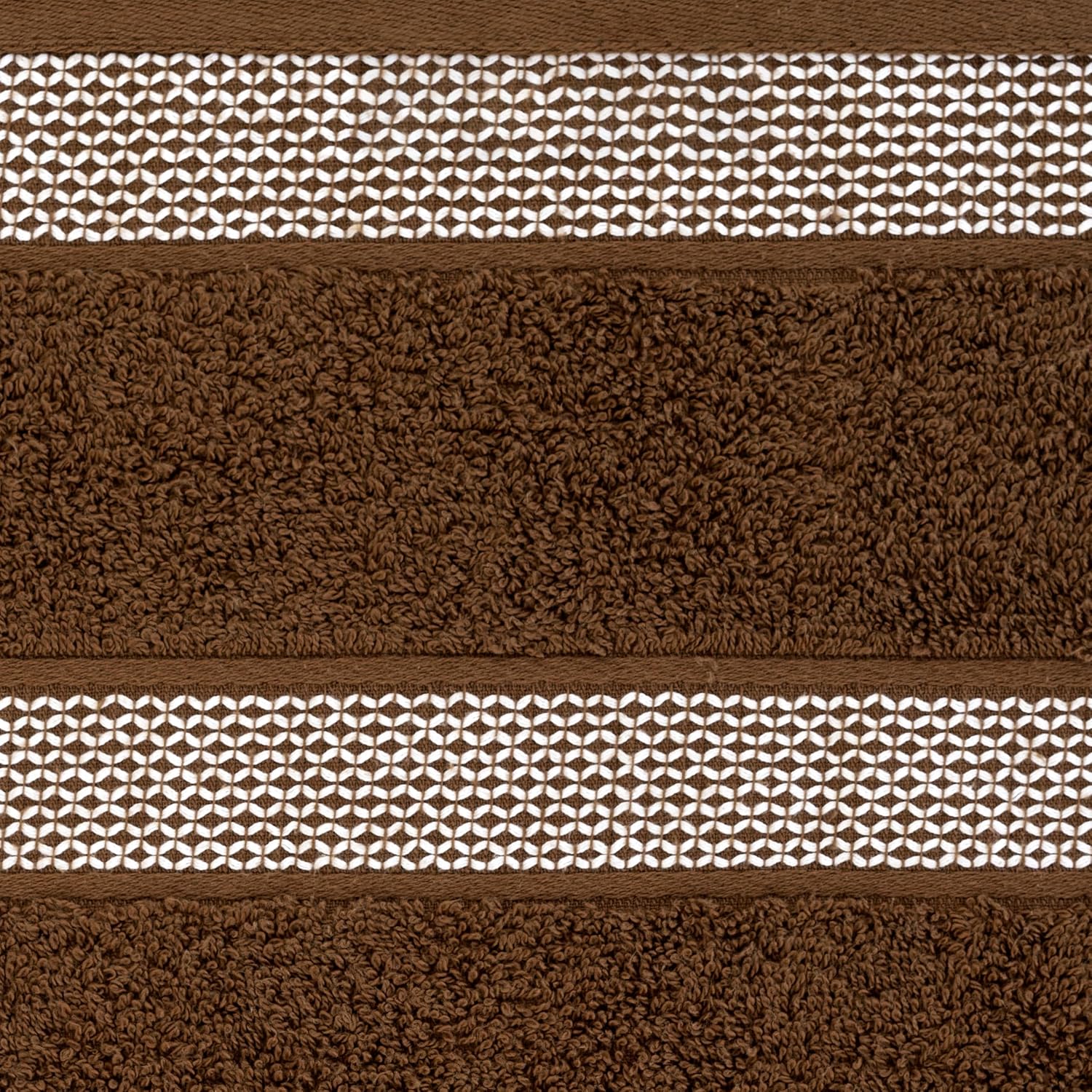 Casa Copenhagen Egyptian Cotton Exotic Hand Towel 400 Gsm (S Brown)- 2 Pcs