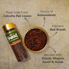 Panjon Swad Calcutta Paan & Roasted Saunf Mouth Fresheners 320gm, (160gm *2 Bottles)