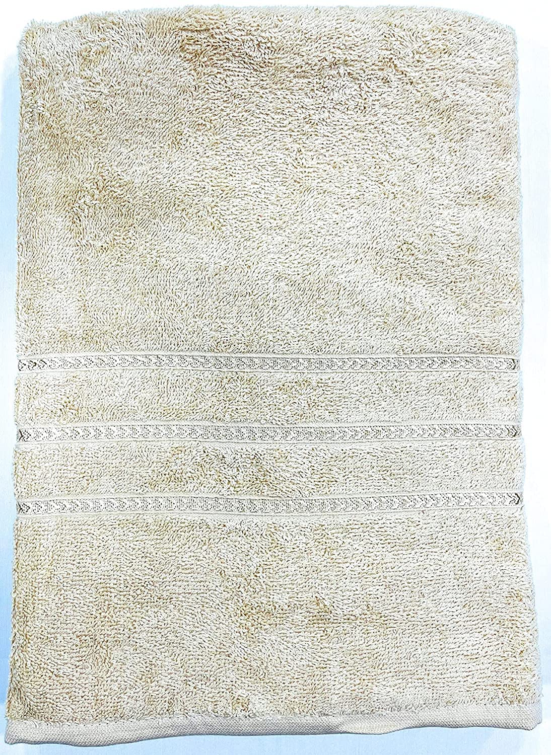 Bombay Dyeing Flora Small Size Bath Towel 500 Gsm - Beige