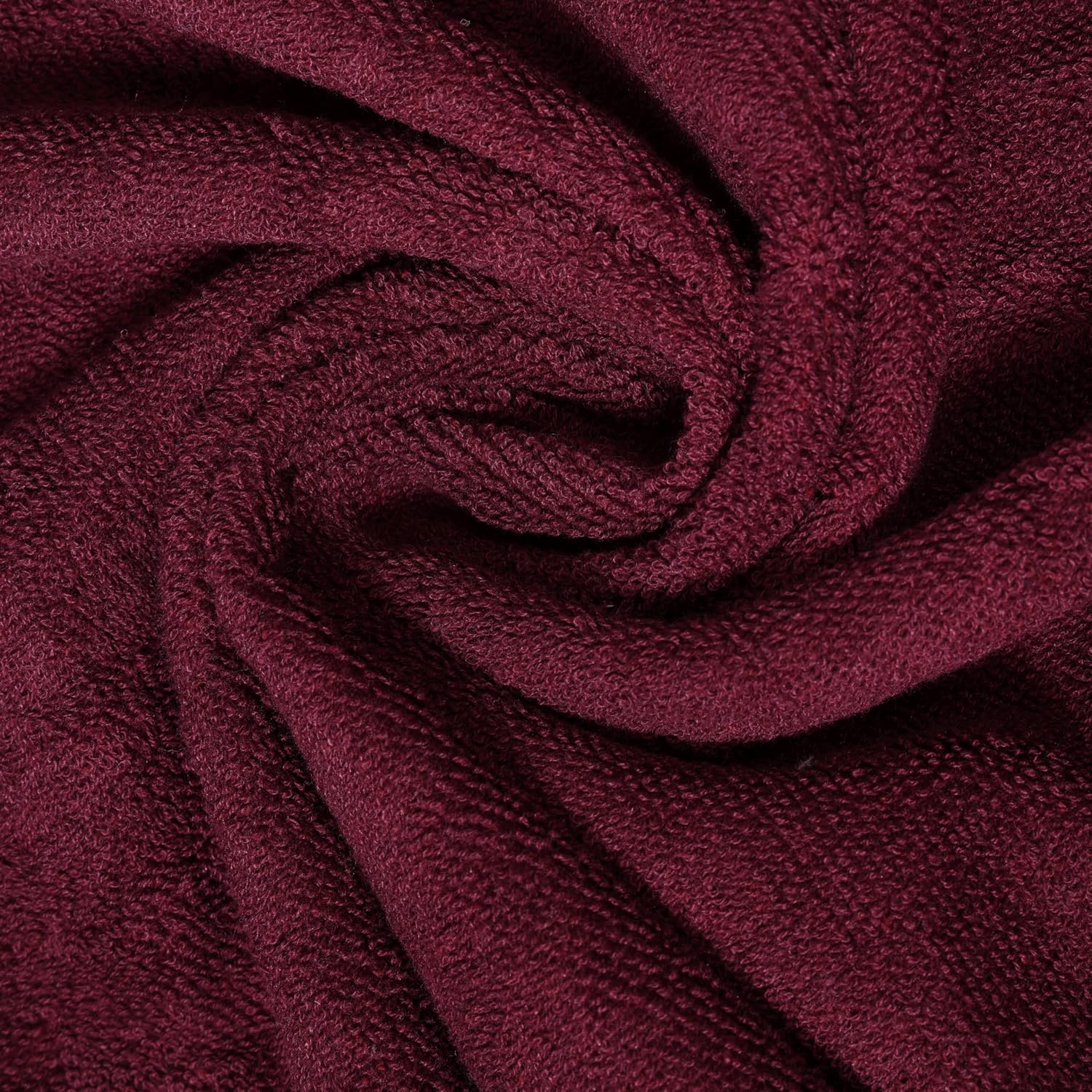 Dreamscape 100% Cotton Bath Towel 1100 Gsm - Set Of 2 (Burgundy & Rose)
