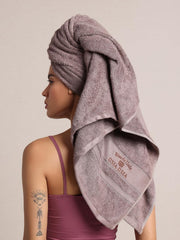 Osia Osia Bamboo Silk Bath Towels 600 Gsm | Extra Soft Plush & Quick Dry High Absorbency With Large Size Towels (Mud Brown)