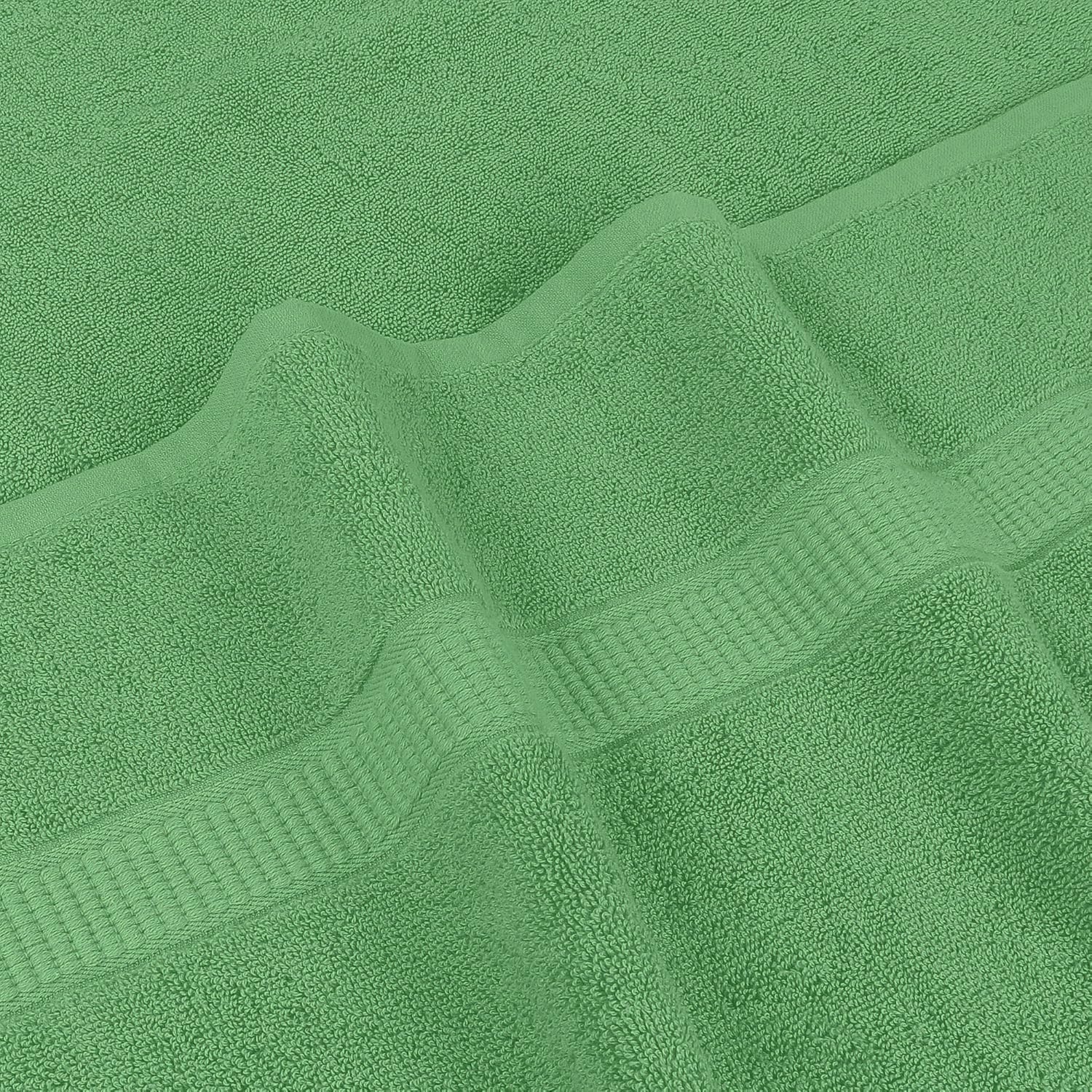 Rewop Microfiber Bath Towels 1200 Gsm | Large Size-Super Soft Coral Fleece Bathing Towel With Hook Quick Dry Super Absorbent-Bath Towel For Men & Women (Light Green)- Pack Of 2