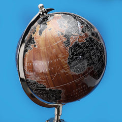 Rotating World Globe 8 Inch With Tripod Stand For Show Piece, Office Decor, Study Table Decor, Birthday, Party Gifts & Anniversary, For Kids & Students Learning, Pack Of 1