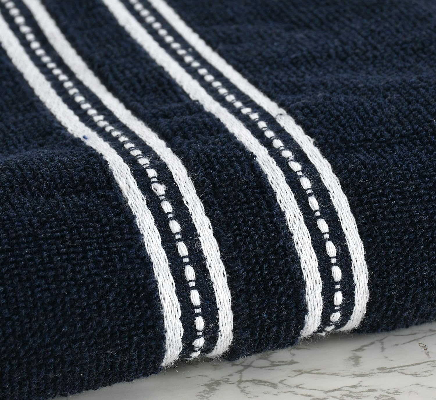 Cotton Bolls Polycotton Large Size Terry Cotton Bath Towel 400 Gsm (Navy)