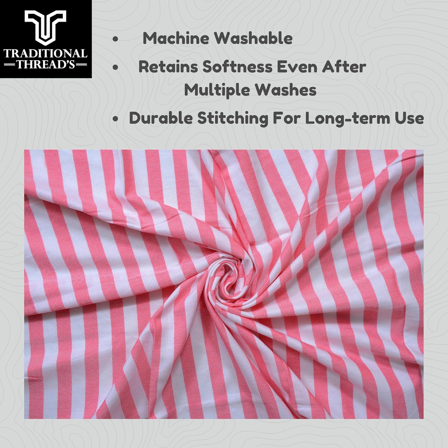 Traditional Thread'S 100% Bamboo Large Size Bath Towels 350 Gsm | Ultra Soft, Absorbent, Light Weight & Quick Dry Towel, Travel, Gym, Beach (Coral Pink)