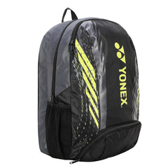 Yonex Badminton Backpack 2312 T02, Material - Polyurethane, Colour - Black Light Lime