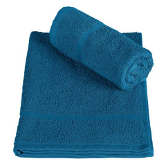 Bedspun Cotton Hand Towel 340 Gsm | Hand Towel For Men & Women - Blue (Pack Of 2)
