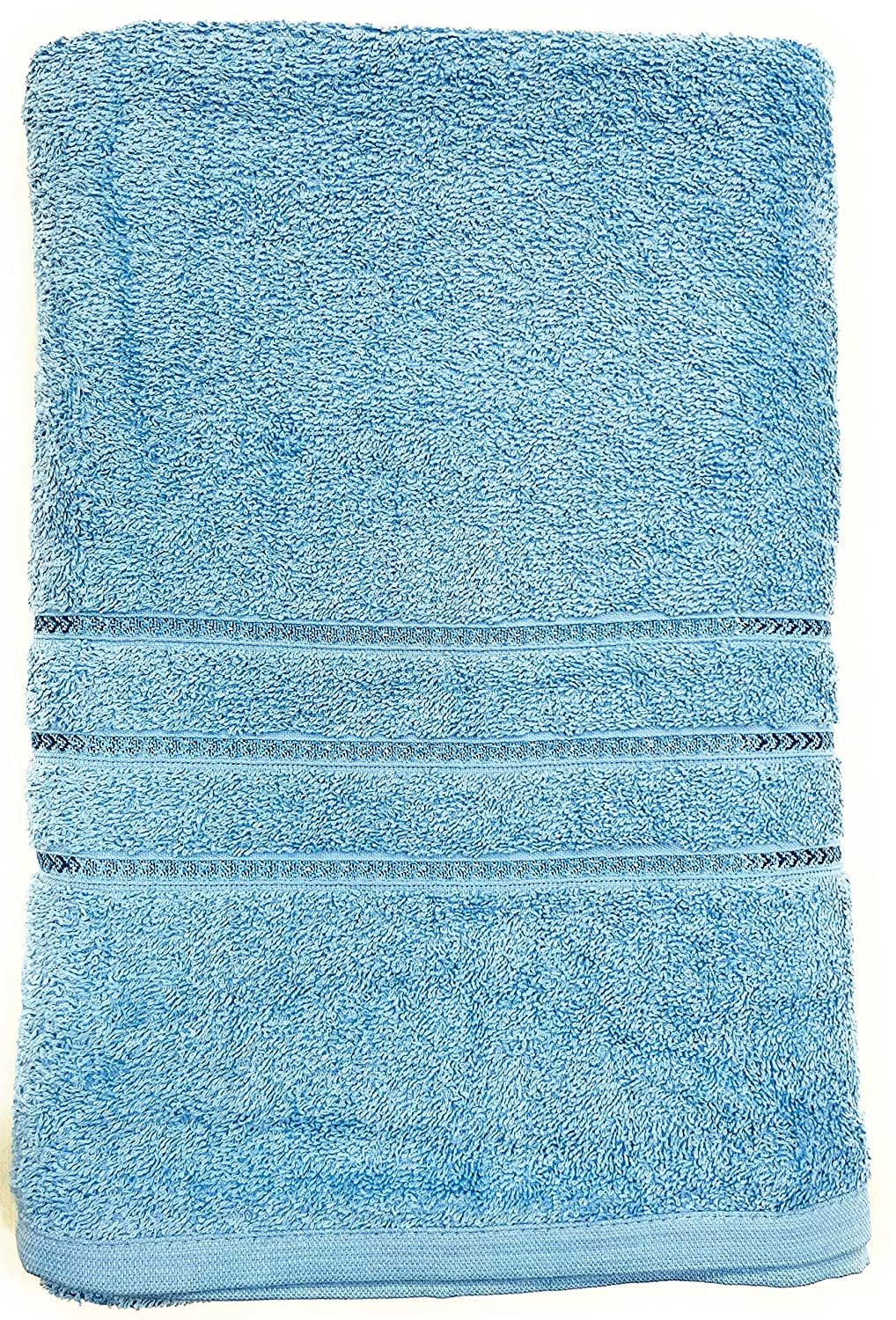 Bombay Dyeing Flora Small Size Bath Towel 500 Gsm - Sky Blue