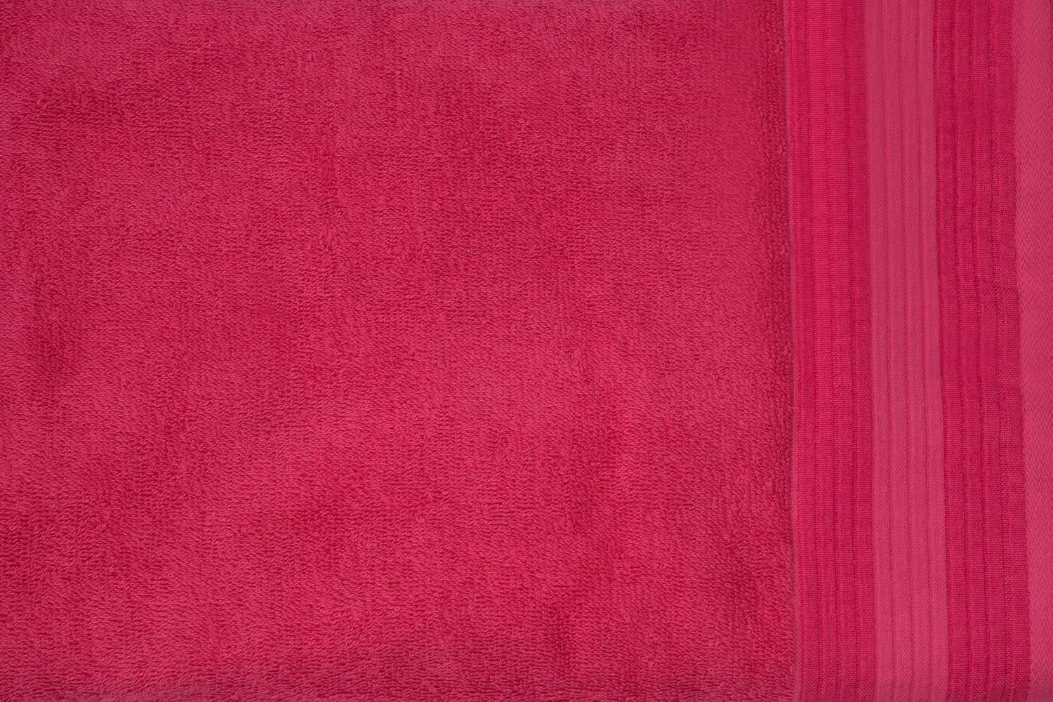 Casa Copenhagen Egyptian Cotton Pleates 1 Pcs Large Bath Towel 500 Gsm (Honey Suckle)