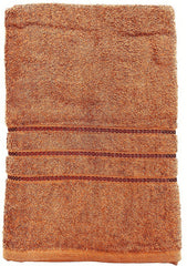 Bombay Dyeing Flora Small Size Bath Towel 500 Gsm - Rust Brown