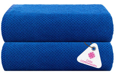 Casa Copenhagen Egyptian Cotton Exotic Hand Towel 400 Gsm (P Electric Blue)- 2 Pcs