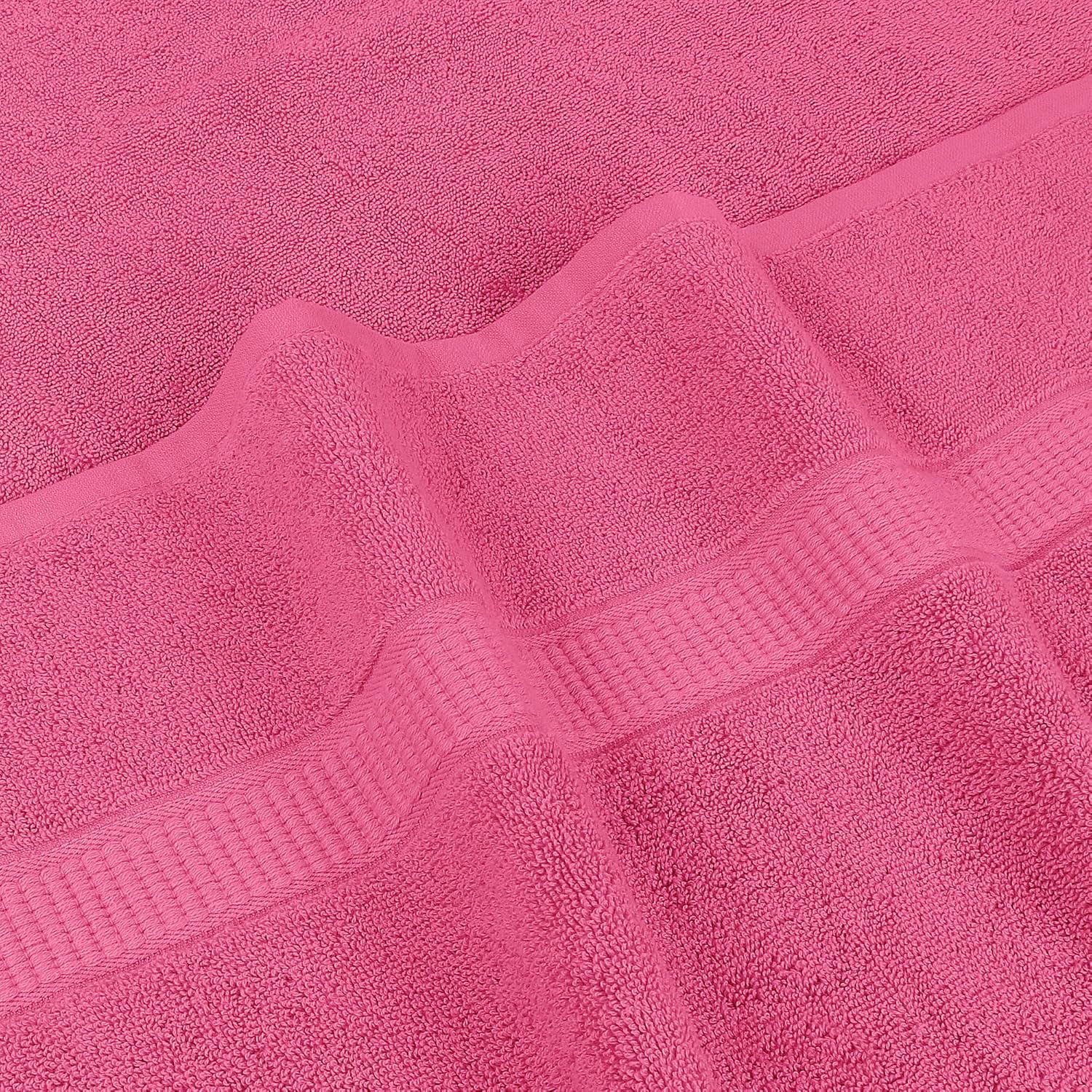 Rewop Microfiber Bath Towels 1200 Gsm | Large Size-Super Soft Coral Fleece Bathing Towel With Hook Quick Dry Super Absorbent-Bath Towel For Men & Women (Pink)- Pack Of 2