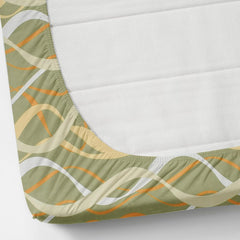 1 Single Bedsheet With 1 Pillow Cover - All Around Elastic Fitted | 100% Premium Fabric Is Lightweight, Soft & Comfortable | Size 36 X 72 X 8 Inches, Green