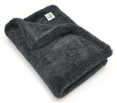 Softspun Microfiber Cloth Towel 400 Gsm | Extra Thick Microfiber Cleaning Cloths Perfect For Bike, Auto, Cars Both Interior & Exterior (Grey)- Pack Of 1