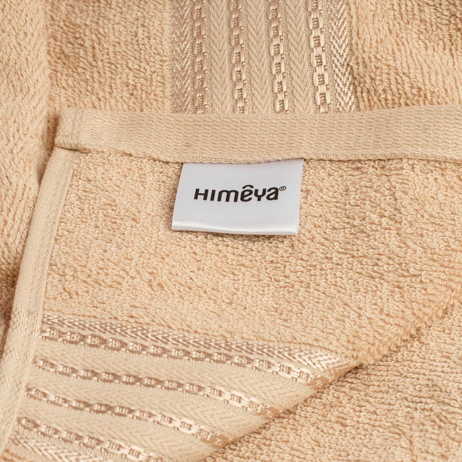 Himêya 100% Cotton Bath Towels 380 Gsm | Large Size Bath Towel For Men & Women (Desert Sand)