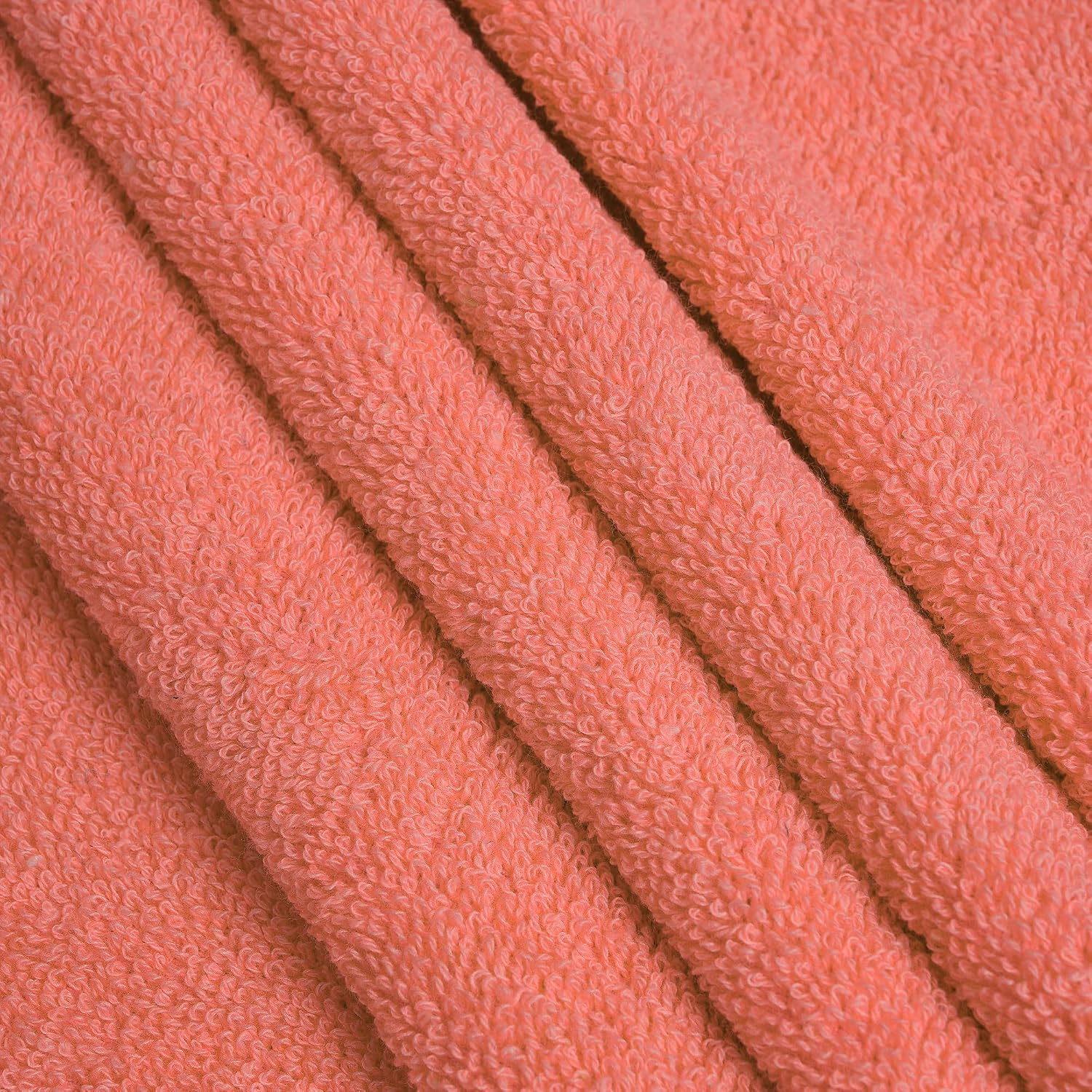 Cross Wave Exim Cotton Bath Towel 450 Gsm | Ultra Soft & Absorbent Towel (Orange)