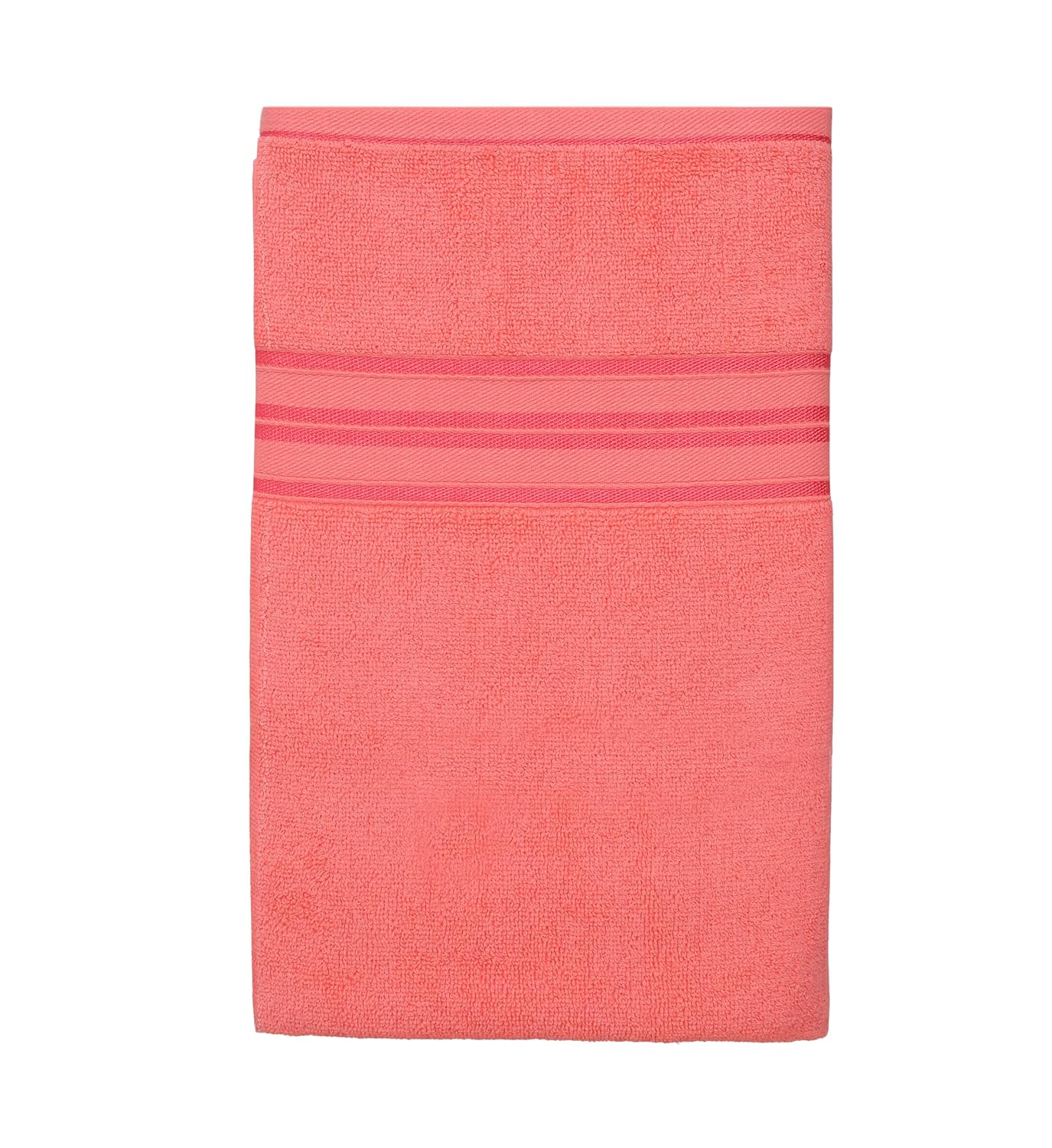 Cotton Bolls Textiles 100% Cotton Bath Towel 600 Gsm | Super Soft & Absorbent Quick-Dry Bath Towel Textured & Durable Cotton Towel (Peach)