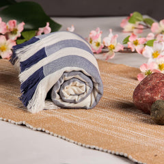 Velve 100% Bamboo Bath Towel 270 Gsm | 2x Softer & Absorbent Than Cotton Towels | Skin Friendly With Non-Toxic Colors (Royal Blue)