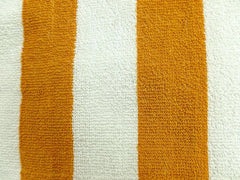 Abisas XXL Large Cotton Terry Bath Towel 400 Gsm | Big Turkey Cotton Absorbing Quick Drying Quality Terry Bath Towel (Yellow & White Stripes)