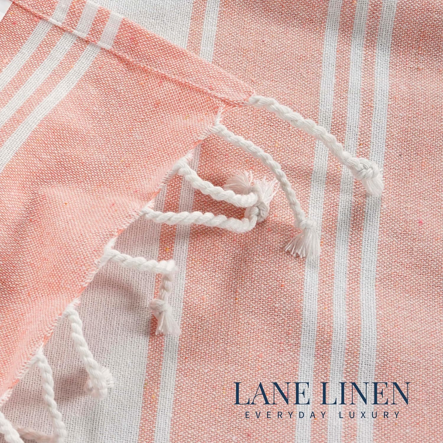 Lane Linen Large Pool Xl Beach Towel 699 Gsm | Pre-Washed, No Shrink, Quick Dry Oversized Beach Towels - Quartz Pink (2 Pack)