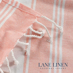 Lane Linen Large Pool Xl Beach Towel 699 Gsm | Pre-Washed, No Shrink, Quick Dry Oversized Beach Towels - Quartz Pink (2 Pack)