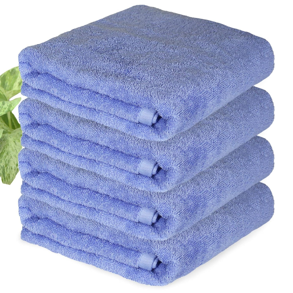 Heelium Bamboo Bath Towel | Lightweight & Quick Drying | Ultra Absorbent Towel 400 Gsm | Pack Of 4 - Iris